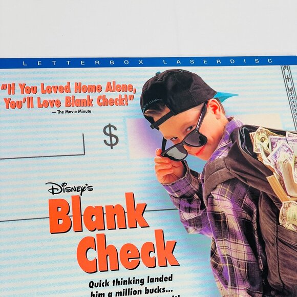 Walt Disney Home Video Movie Blank Check Letterbox Laserdisc LD NTSC - Picture 3 of 7